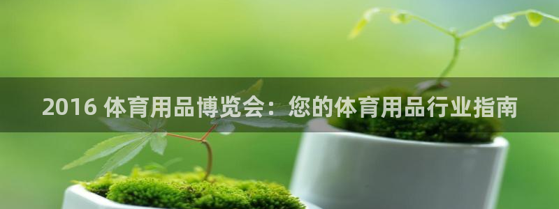 欧陆娱乐官方下载安装：2016 体育用品博览会：您的