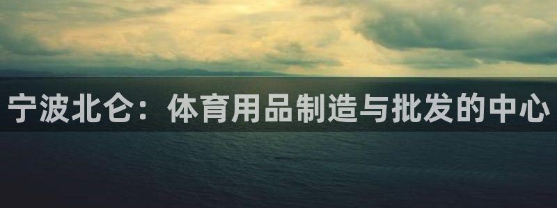 欧陆娱乐累计盈利多少就会被劝退呢：宁波北仑：体育用品